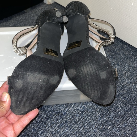 Celeste High heel Glitter Stones Embroidered Size 9 - Picture 5 of 10